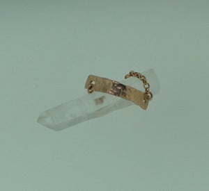 Image of Hammered Bar Chain Ring