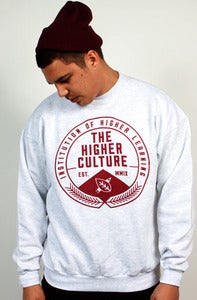 Image of Institution of Higher Learning Seal Crewneck (ash grey)