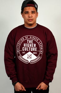 Image of Institution of Higher Learning Seal Crewneck (maroon)