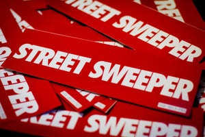 Image of Street Sweeper Bumper Sticker - RED