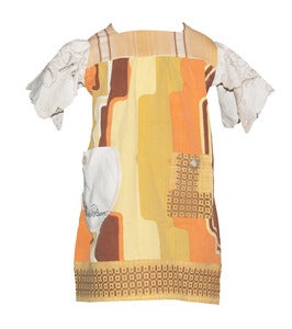 Image of XLARGE VINTAGE TUNIC lovely sleeves