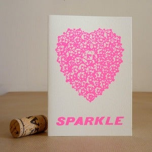 Image of Sparkle greeting card