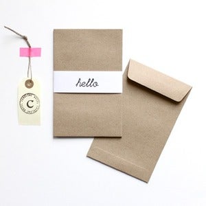 Image of 5 Enveloppes kraft (11,3 x 17,8 cm)
