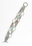 Image of Pod Link Bracelet With Semi Precious Stones