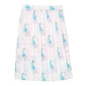 Image of Pleated Column Knee Length Skirt