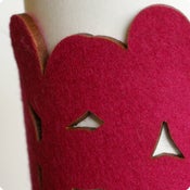 Image of cozy/cuff SNAP - fuchsia pink