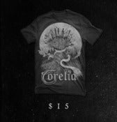 Image of 'Treetops' V-Neck T-Shirt (charcoal/grey)