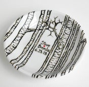 Image of Personalized Birch Tree Ring Dish