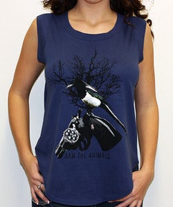 Image of Girls | 357 Mag Pie | Cap-Sleeve Crew | Ultra Violet