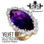 Image of NEW* 14K Natural Purple Gold Women's Ring "VELVET BAY" : A LUXLIVIN Jewelry Collection
