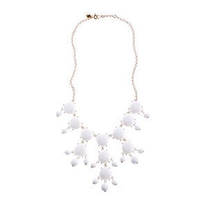 Image of Crew Bubble Statement Necklace:: White