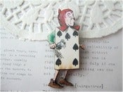 Image of Card Soldier Alice In Wonderland Brooch