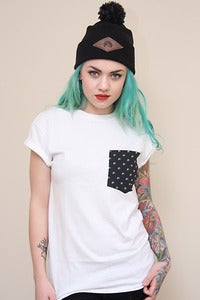 Image of Polka Wolves Pocket Tee