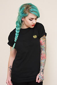Image of Embroidered Logo Tee (Black)