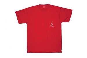 Image of Native pocket tee in red