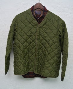 Image of Vintage quilted hunting vest/jacket (M)