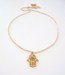 Image of Gold Evil Eye Hamsa Necklace