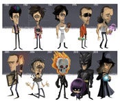 Image of Evolution of Nicolas Cage Print