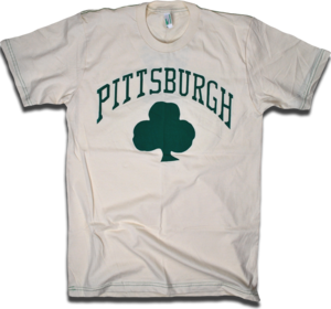 Image of Pittsburgh Shamrocks custom 1935 hockey tee by Backpage Press