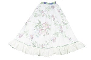 Image of Teen cross stitch look floral skirt size 10 to 12