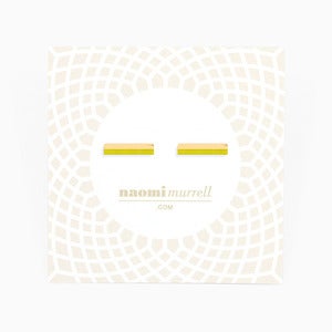 Image of Beam Studs | Acid Yellow + Golden