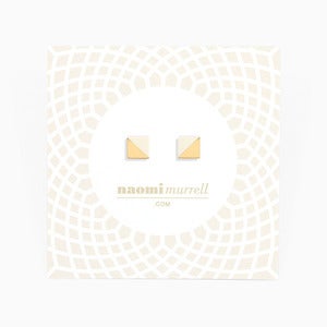 Image of Splice Studs | Bone + Golden