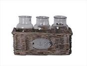 Image of Bottles in Basket