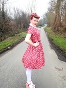 Image of 1950s Country rose shirt dress