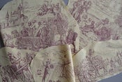 Image of Appliqués Toile de Jouy (Fond jaune)