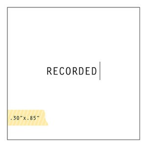 Image of recorded|mini