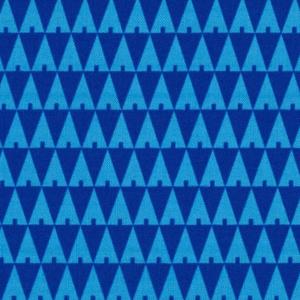 Image of tissu triangle trees bleu