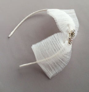 Image of Carli Pleated Bow Headband