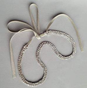 Image of Rania Silver Rhinestone Headband