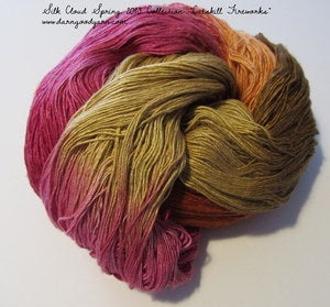 Image of Catskill Fireworks Silk Cloud Silk Yarn