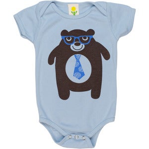Image of Bear Short Sleeve Organic Onesie/Tee