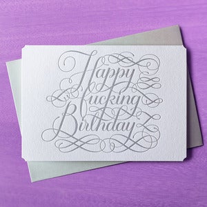 Image of Happy Fucking Birthday card