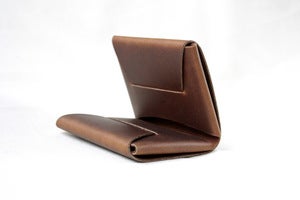 Image of The Folded Wallet - Medium Brown 