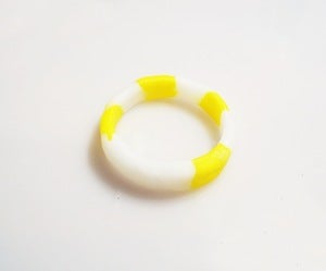 Image of Dale Hardiman pogle bangle in small block - 3 colours to choose from
