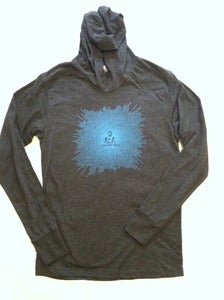 Image of Buddha - men's tri-blend long sleeve hoody - vintage black