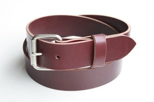 Image of The Roller Buckle Belt - Oxblood