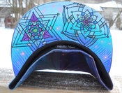 Image of Hand painted bottom brim of Ai Nebula Hat