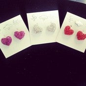 Image of Small Heart Studs 
