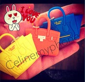 Image of WITH LOGO - Céline my phone decorative headphone plug - yellow