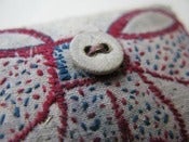 Image of Embroidered bow brooch