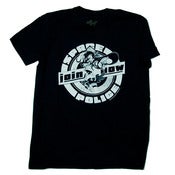 Image of Space Police Join Now pinup girl tee - Black
