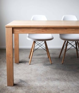 Image of Red Oak Parsons Dining Table 40" x 90"