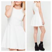 Image of Patsie Skater Dress in white