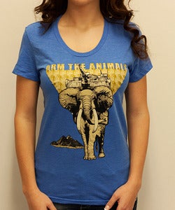 Image of Girls | Hellephant | Tri Blend Fashion Crew | Heather Royal