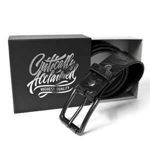 Image of Black Leather Mandible Belt 