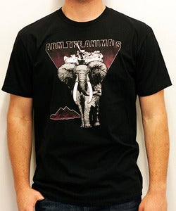 Image of Guys | Hellephant | Crew | Black (Maroon Print)